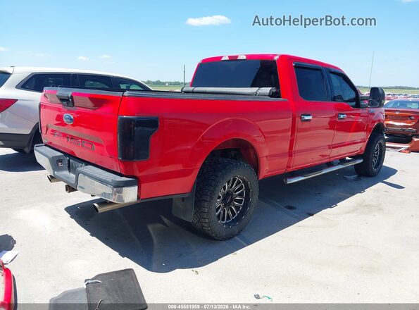 1FTFW1E58JKF07317 2018 FORD F150 Red Tył prawy