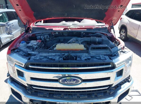 1FTFW1E58JKF07317 2018 FORD F150 Red Widok z tyłu
