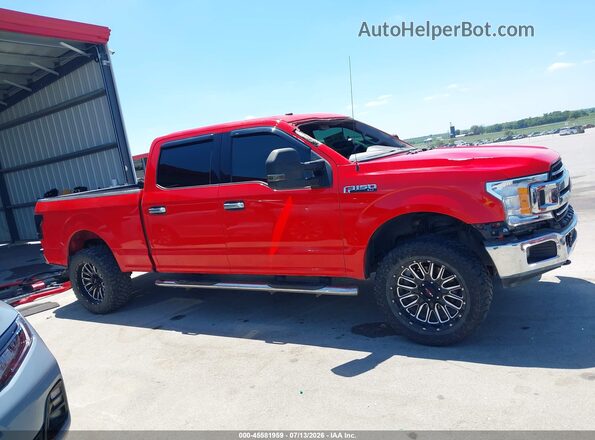 1FTFW1E58JKF07317 2018 FORD F150 Red Widok wnętrza 360 stopni