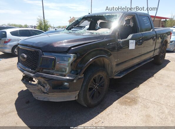 1FTFW1E58LFA94357 2020 FORD F150 Black Առջևի ձախ երեք քառորդ տեսարան