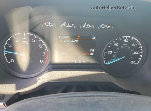 1FTFW1E58MFC96813 2021 FORD F150 White Widok zestawu wskaźników