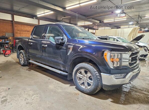 1FTFW1E58MFD09947 2021 FORD F150 Синий Передняя правая четверть
