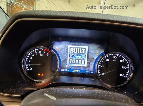 1FTFW1E58MFD09947 2021 FORD F150 Синий Вид щитка приборов