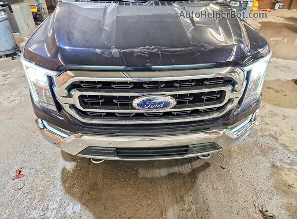 1FTFW1E58MFD09947 2021 FORD F150 Синий Вид задней части салона