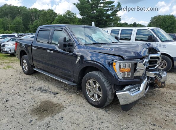 1FTFW1E59MFA65533 2021 FORD F150 Blue Առջևի աջ