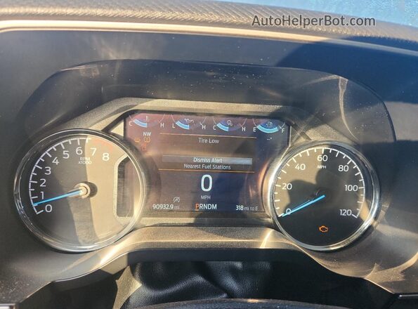 1FTFW1E59MFA73678 2021 FORD F150 Silver Instrument cluster view