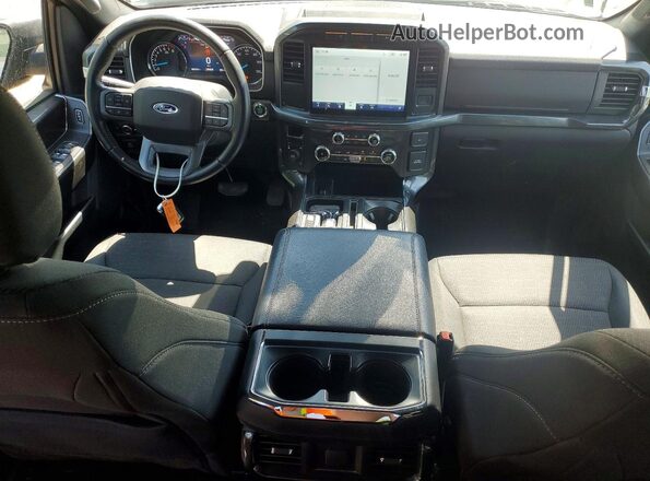 1FTFW1E59NFB96088 2022 FORD F150 Gray Dashboard view