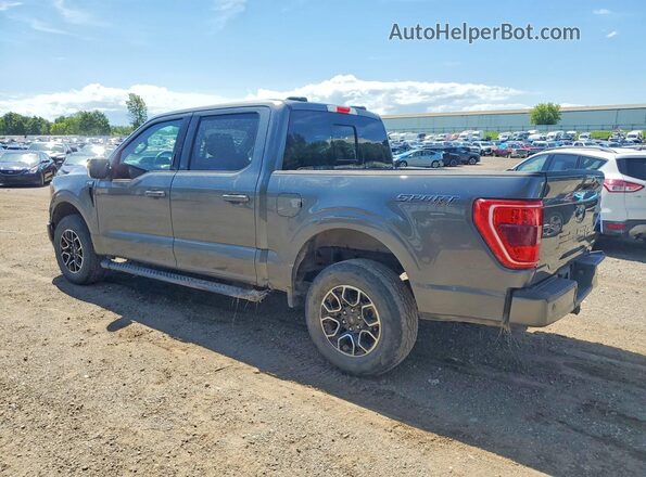 1FTFW1E59NFB96088 2022 FORD F150 Gray Rear left