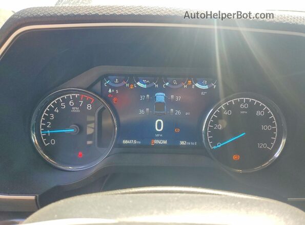 1FTFW1E59NFB96088 2022 FORD F150 Gray Instrument cluster view
