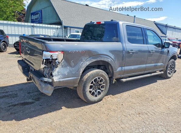 1FTFW1E59NFB96088 2022 FORD F150 Gray Rear right