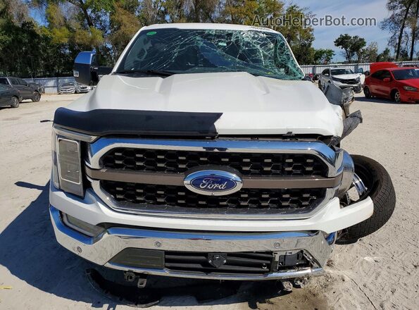 1FTFW1E59PFB41529 2023 FORD F150 White Widok z przodu