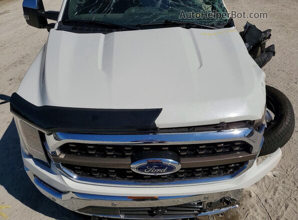 1FTFW1E59PFB41529 2023 FORD F150 White Widok wnętrza z tyłu
