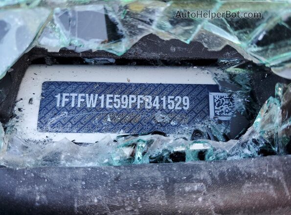 1FTFW1E59PFB41529 2023 FORD F150 White Widok komory silnika