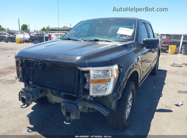 1FTFW1E5XMFA71969 2021 FORD F150 Black Vista tres cuartos delantera izquierda
