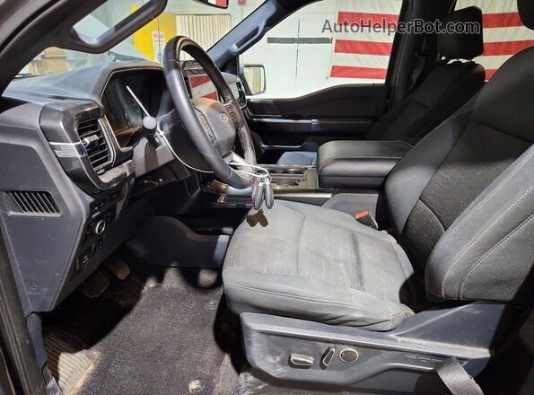 1FTFW1E80MFA20409 2021 FORD F150 Серый Вид салона спереди