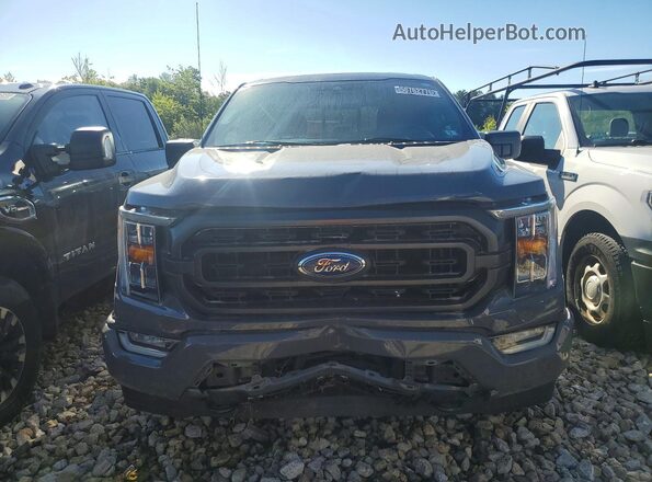 1FTFW1E80MFA20409 2021 FORD F150 Серый Вид спереди