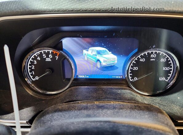 1FTFW1E80MFA20409 2021 FORD F150 Серый Вид щитка приборов