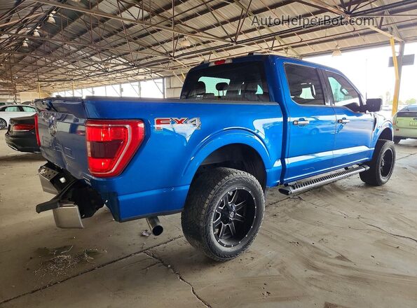 1FTFW1E80MFA21771 2021 FORD F150 Blue Հետևի աջ