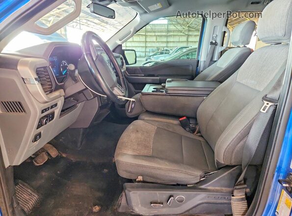 1FTFW1E80MFA21771 2021 FORD F150 Blue Սալոնի դիմացի տեսք