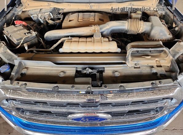 1FTFW1E80MFA21771 2021 FORD F150 Blue Սալոնի հետևի տեսք