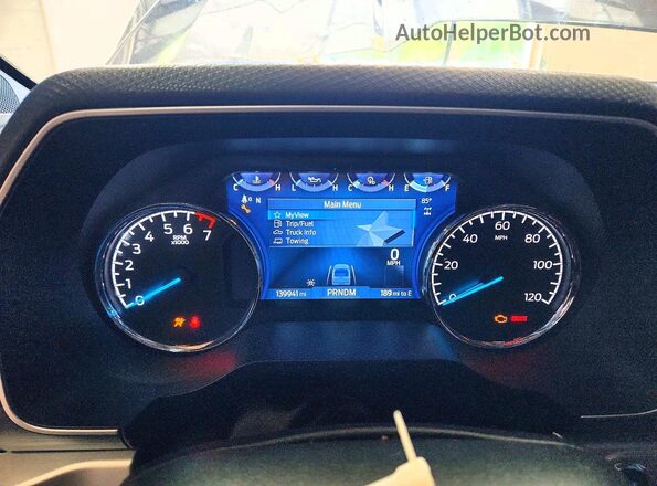 1FTFW1E80MFA98639 2021 FORD F150 Черный Вид щитка приборов