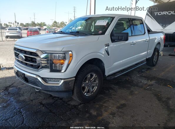 1FTFW1E80MFC36650 2021 FORD F150 Белый Передняя левая четверть