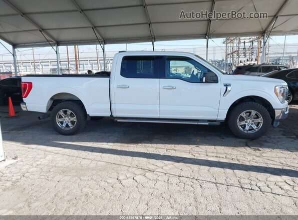 1FTFW1E80MFC36650 2021 FORD F150 Белый Вид задней части салона