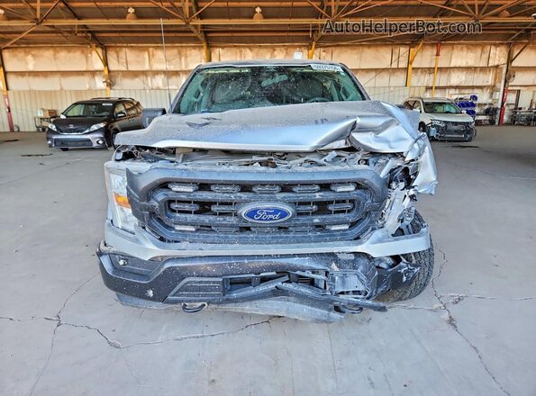 1FTFW1E80MKD84515 2021 FORD F150 Gray Front view