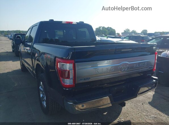 1FTFW1E80NFA83205 2022 FORD F150 Dark Blue Rear left