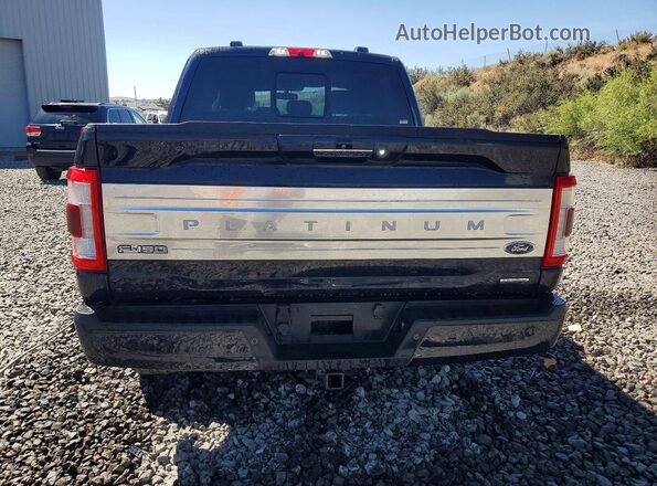 1FTFW1E81MFA61504 2021 FORD F150 Blue Вид ззаду
