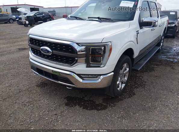 1FTFW1E81MFA80716 2021 FORD F-150 KING RANCH SUP White წინა ხედი