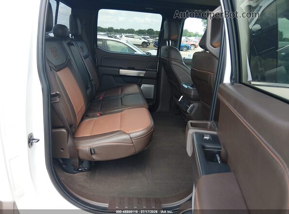 1FTFW1E81MFA80716 2021 FORD F-150 KING RANCH SUP White VIN კოდის სტიკერის ხედი
