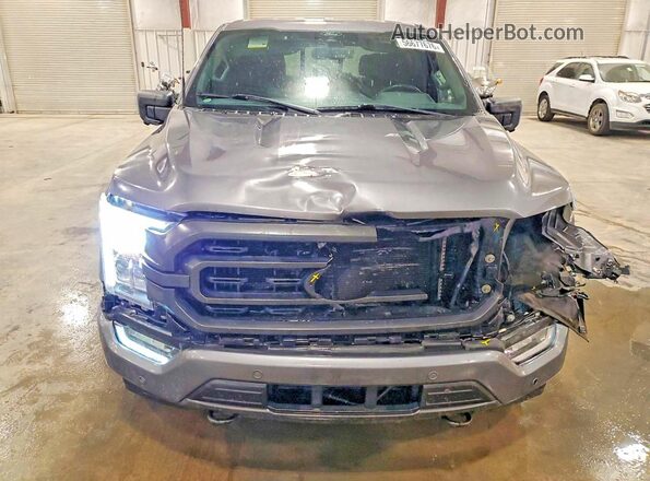 1FTFW1E81MFB78886 2021 FORD F150 Gray Front view