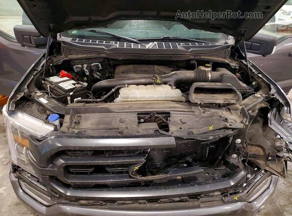 1FTFW1E81MFB78886 2021 FORD F150 Gray Rear interior view