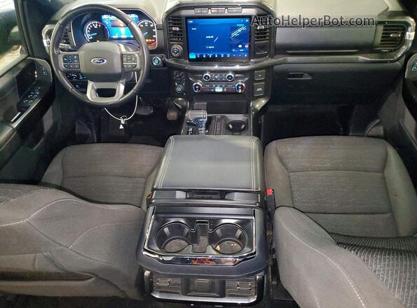 1FTFW1E81MFB78886 2021 FORD F150 Gray Dashboard view