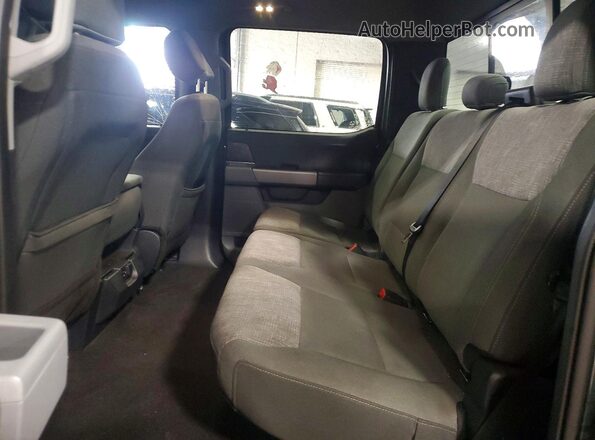 1FTFW1E81MKD22427 2021 FORD F150 Gray Rear seats view
