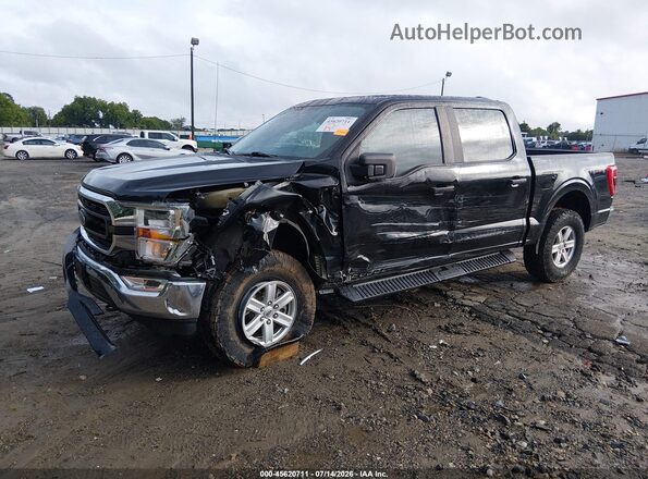 1FTFW1E81MKD44508 2021 FORD F150 Черный Передняя левая четверть