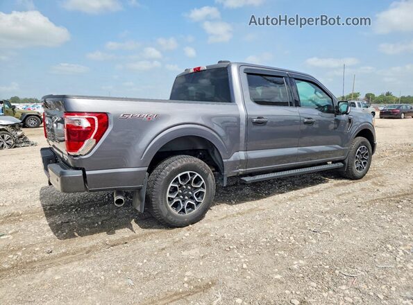 1FTFW1E81NFA85142 2022 FORD F150 Серый Задняя правая четверть