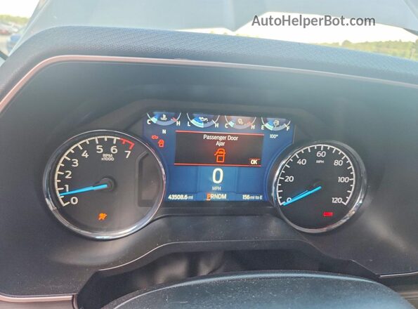 1FTFW1E81PKD28653 2023 FORD F150 Gray Instrument cluster view