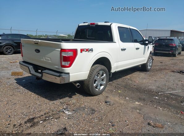 1FTFW1E82NFA60962 2022 FORD F150 White Tył prawy