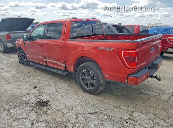 1FTFW1E82PKD66375 2023 FORD F150 Red Trasero izquierdo