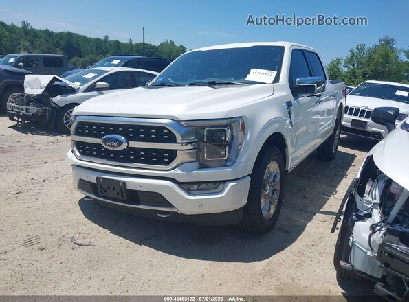 1FTFW1E83MFB48899 2021 FORD F150 White Vista tres cuartos delantera izquierda