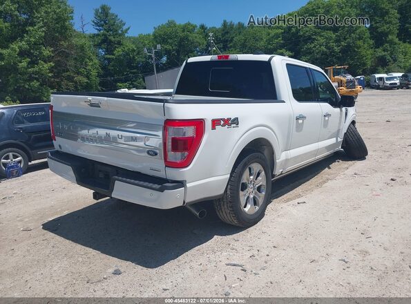 1FTFW1E83MFB48899 2021 FORD F150 White Trasero derecho