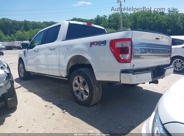 1FTFW1E83MFB48899 2021 FORD F150 White Trasero izquierdo