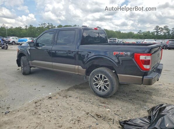 1FTFW1E83NFA11558 2022 FORD F150 Черный Задняя левая четверть