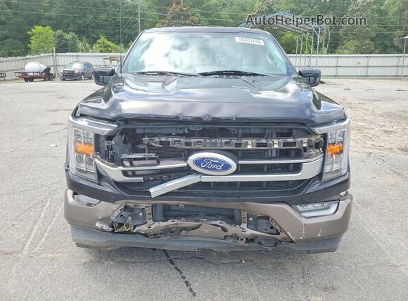 1FTFW1E83NFA11558 2022 FORD F150 Черный Вид спереди