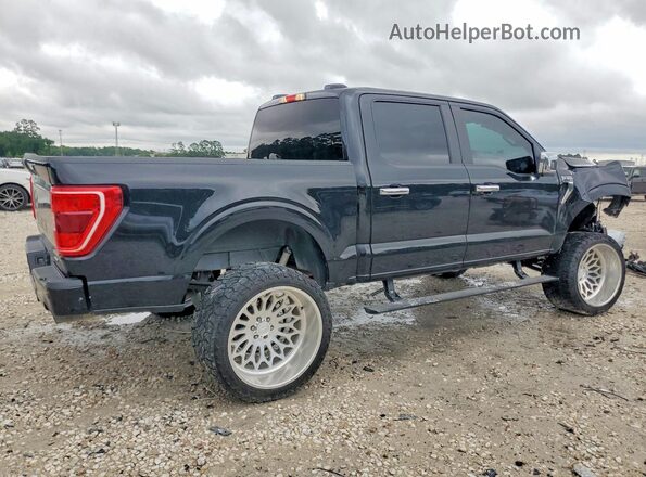 1FTFW1E83NFB33398 2022 FORD F150 Black Rear right
