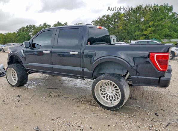 1FTFW1E83NFB33398 2022 FORD F150 Black Rear left