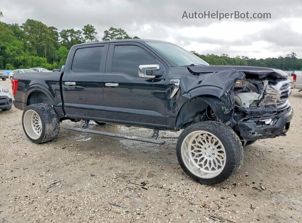 1FTFW1E83NFB33398 2022 FORD F150 Black Front right