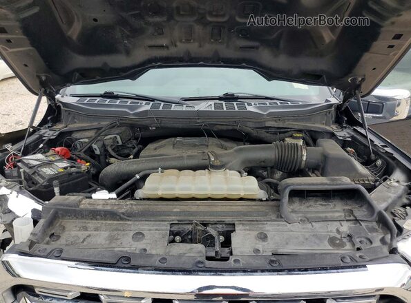 1FTFW1E83NFB33398 2022 FORD F150 Black Rear interior view
